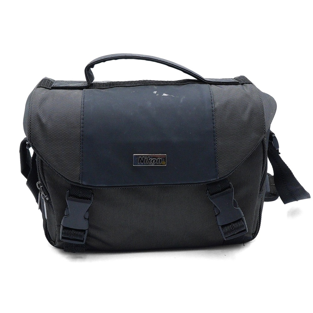 NIKON CF-EU05 Black Gray Padded DSLR Camera Shoulder Bag‎ Case with Dividers